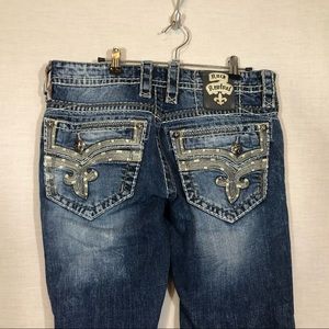 Rock Revival Men's Teddy Slim Straight Jeans 32x32